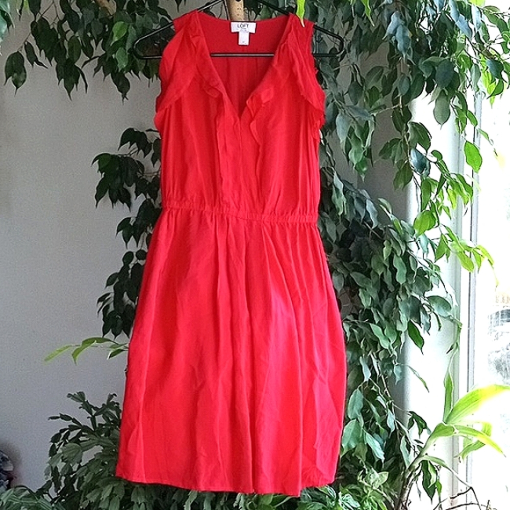 Loft Ann Taylor 100 Silk Dress